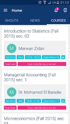 Smart Campus HBMSU android App screenshot 4